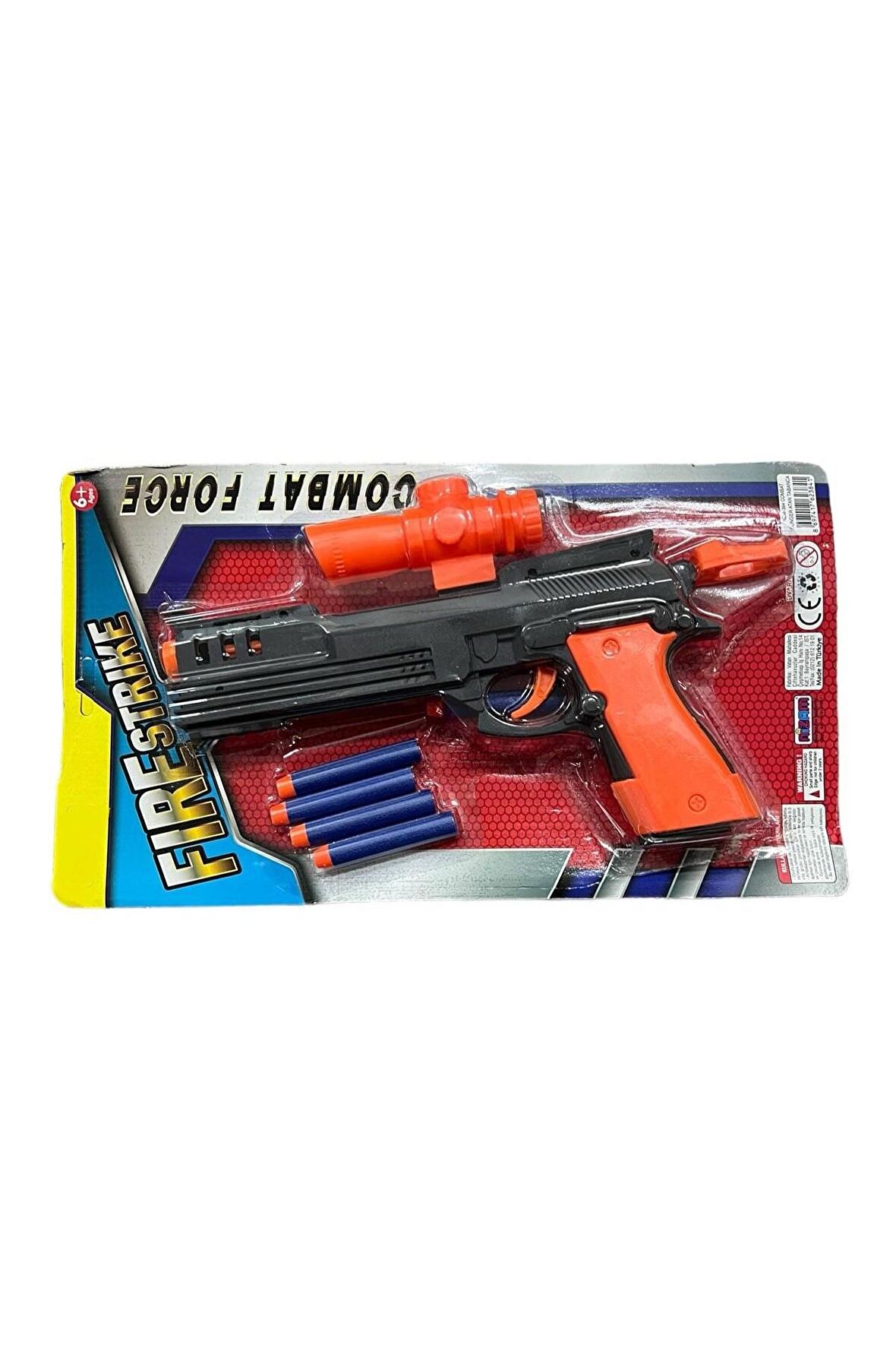 Sünger Dart Atan Combat Tabanca -Fire Strake Soft Nerf Mermi Atan Tabanca 30 Cm