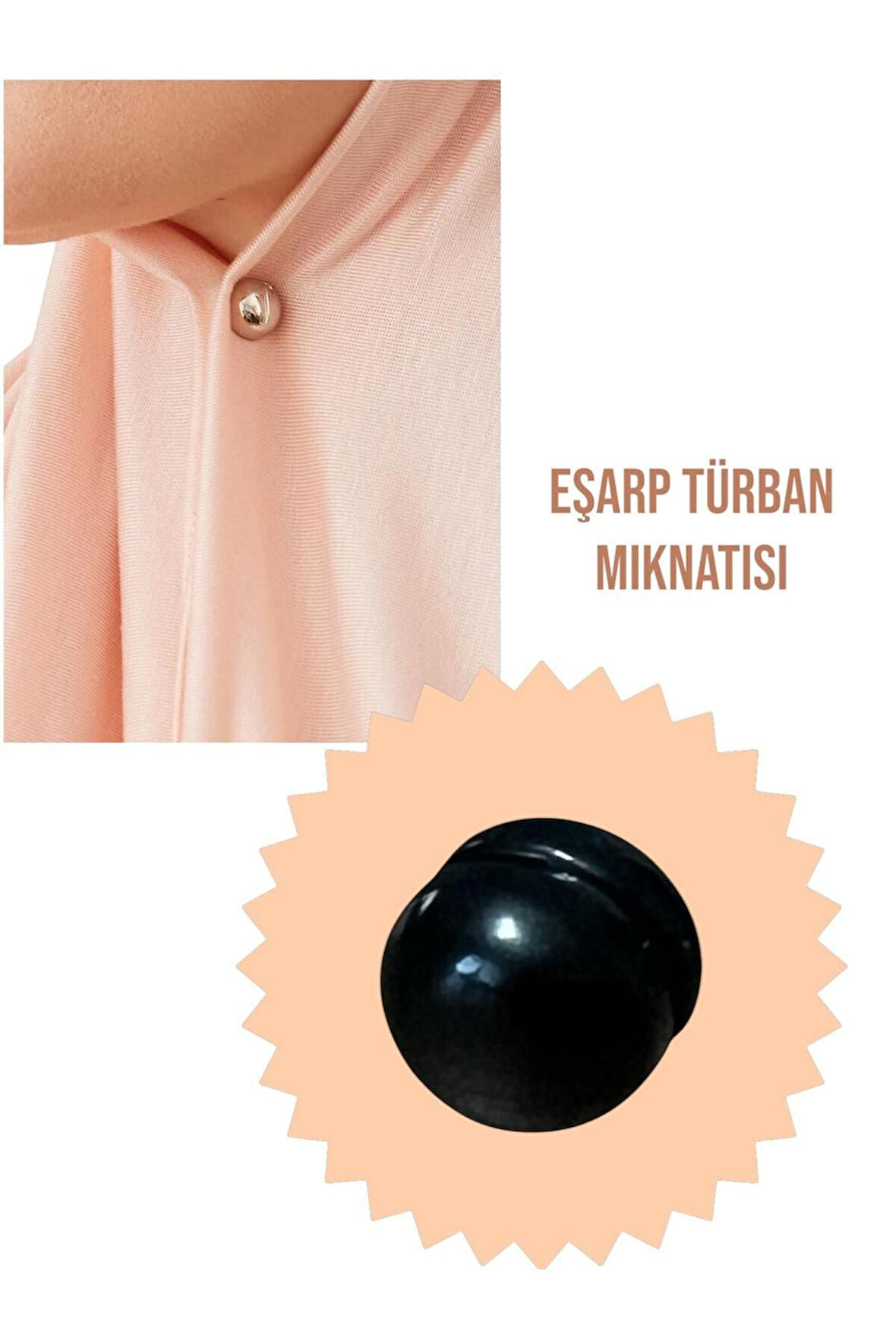Eşarp, Şal, Türban, Tesettür Mıknatısı, Kuvvetli Mıknatıs, Modern ve Şık Görünüm