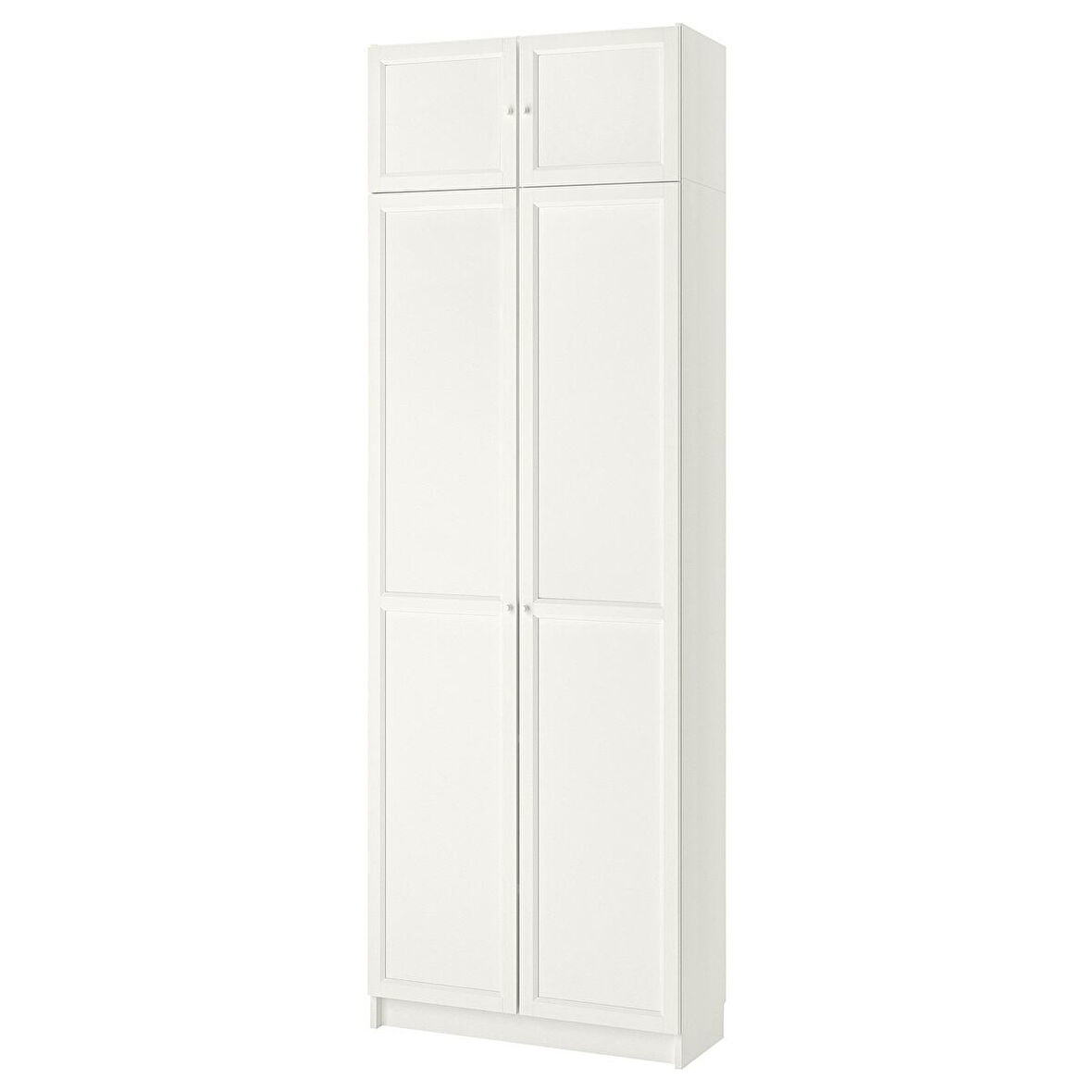 Kapaklı kitaplık, beyaz, 80x30x237 cm