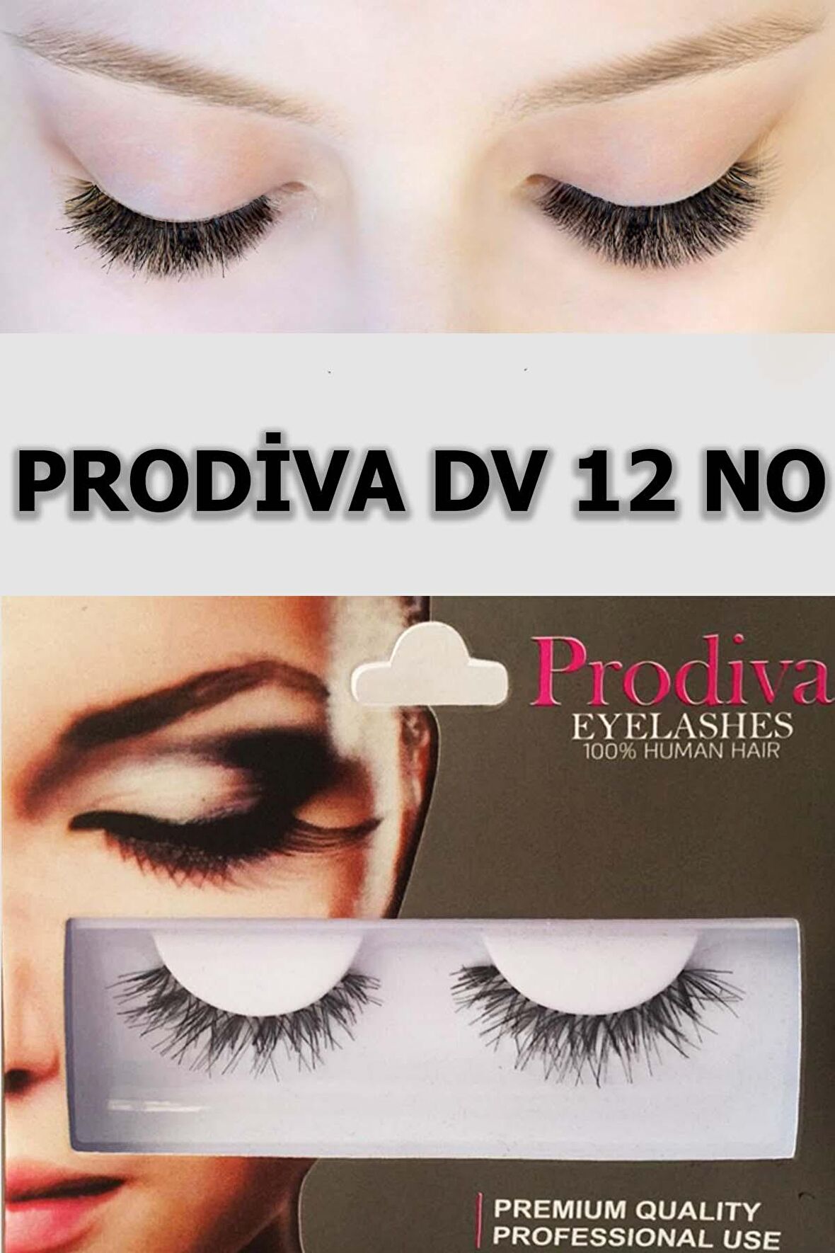 Prodiva Dv12 Model Bütün Takma Kirpik 10 lu paket