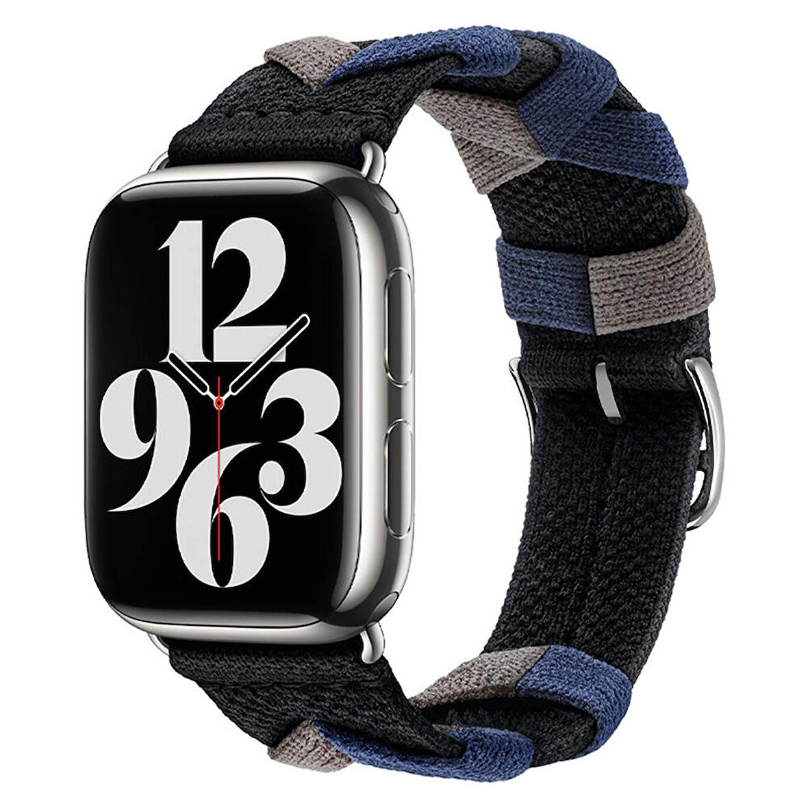 Apple Watch 4/5/6/SE (1.Nesil)/SE 44mm Uyumlu Sarmal Örgü Tasarımlı Kordon
