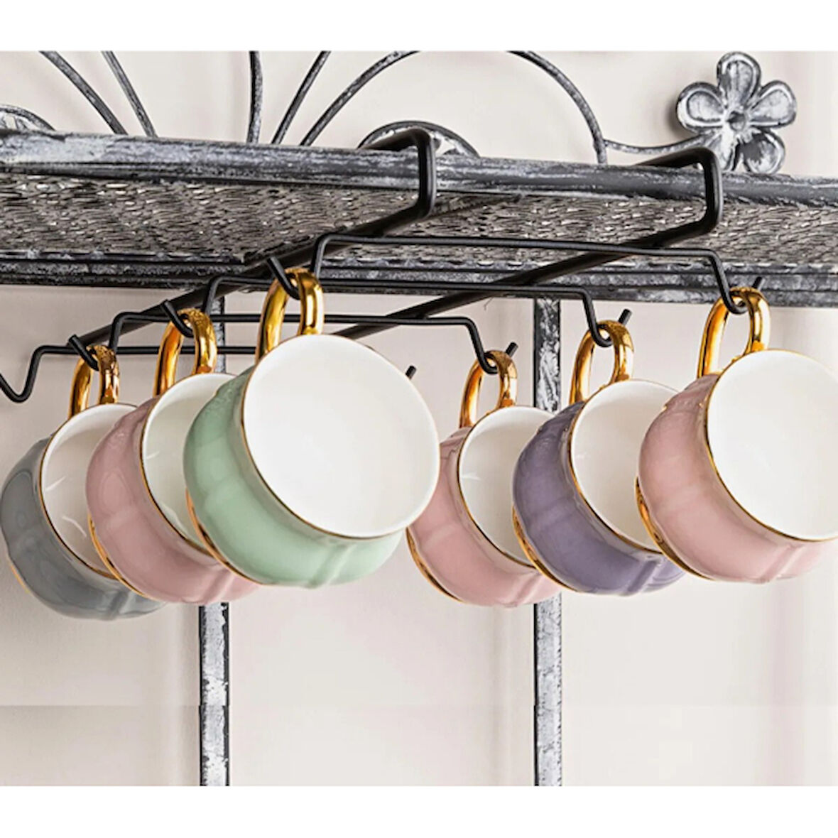 Dolap İçi Fincanlık Askı 