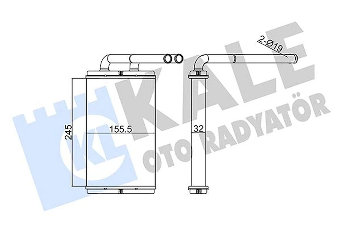 KALORİFER RADYATÖRÜ CHEVROLET CAPTIVA 2.0L C100 06- / OPEL ANTARA A 2.0L 06- 4803904 96629611