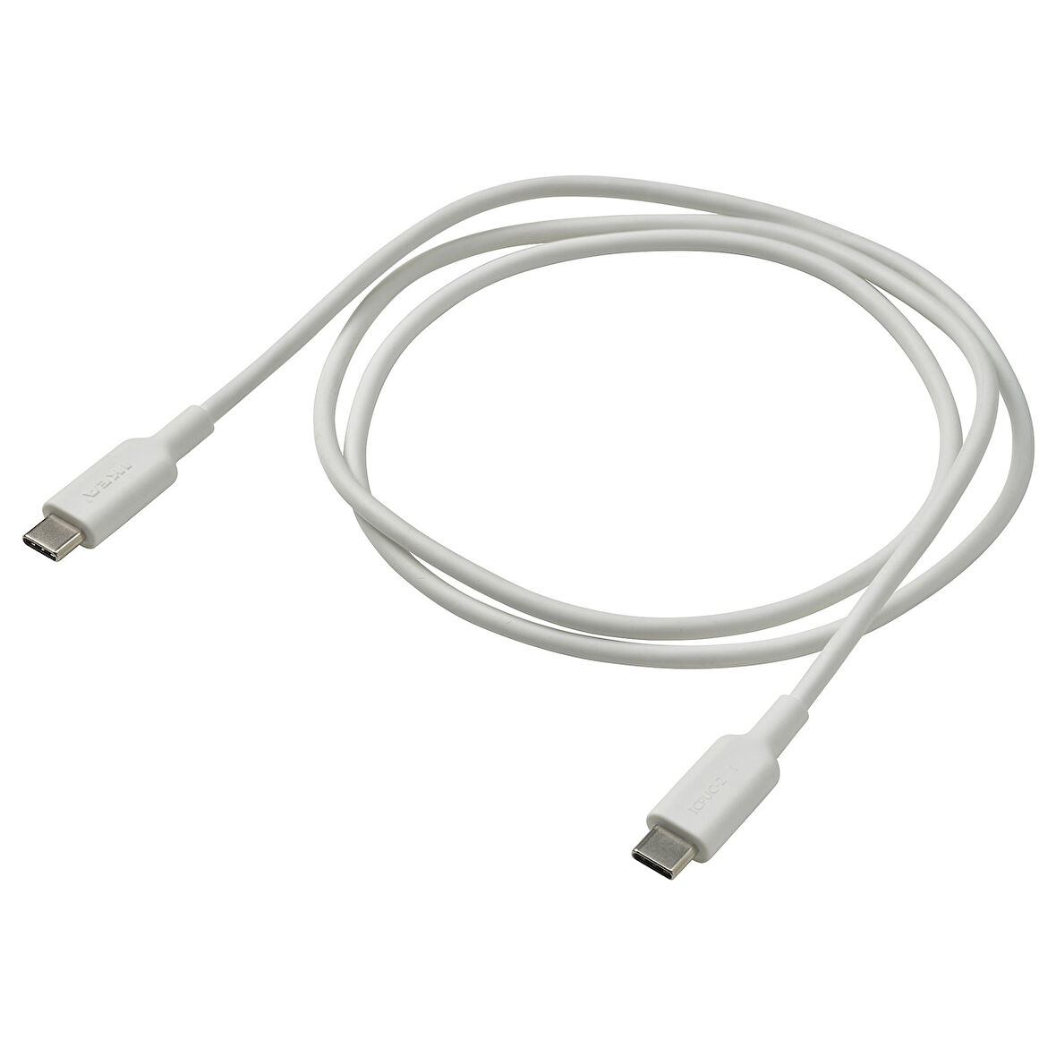 USB-C - USB-C kablo, beyaz, 1.0 m