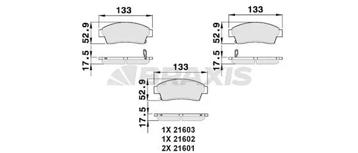 ON FREN BALATASI TOYOTA COROLLA 1993-1998 ENJ (AE100 AE101 KASA) CORONA CARINA AT191 92-97 RAV 4 97-