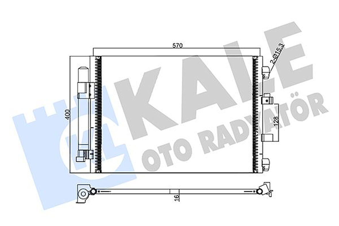 KLIMA RADYATORU KONDANSER FOCUS 3 1.0 ECOBOOST -1.6TDCI 2011 GRAND C-MAX 2011 591 377 16 BV6119710BD BV6119710BC 1907673