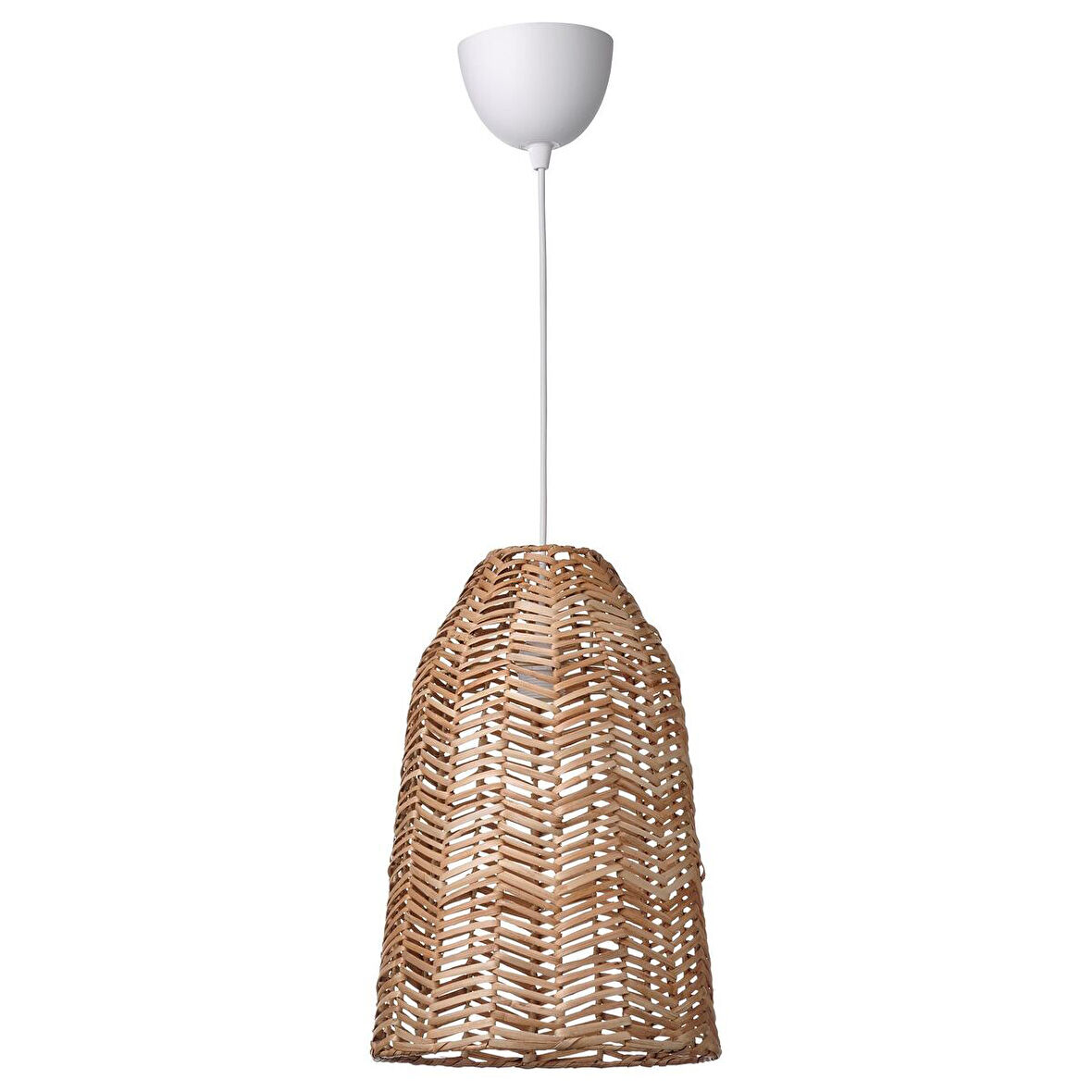 Sarkıt lamba, rattan-beyaz, 29 cm