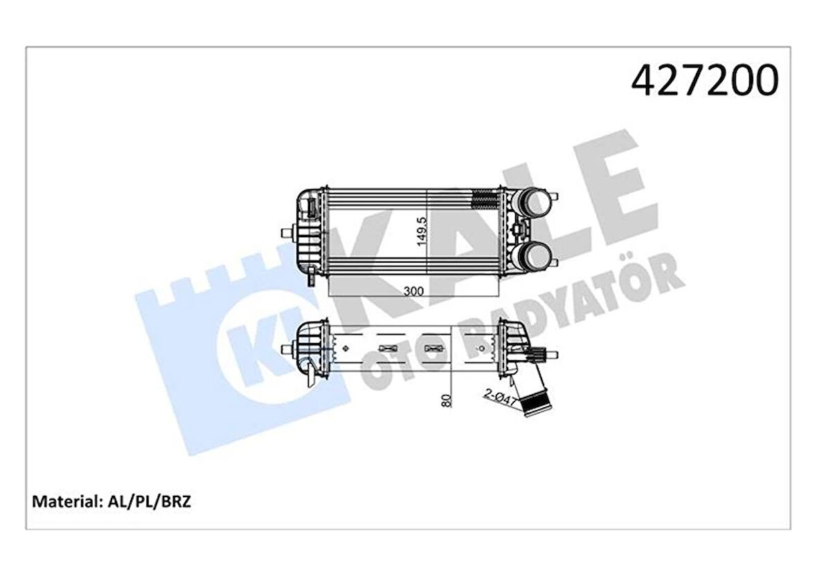INTERCOOLER COURIER FIESTA 1.5TDCI 1.6TDCI 2018 JT766K775BA JT766K775DA