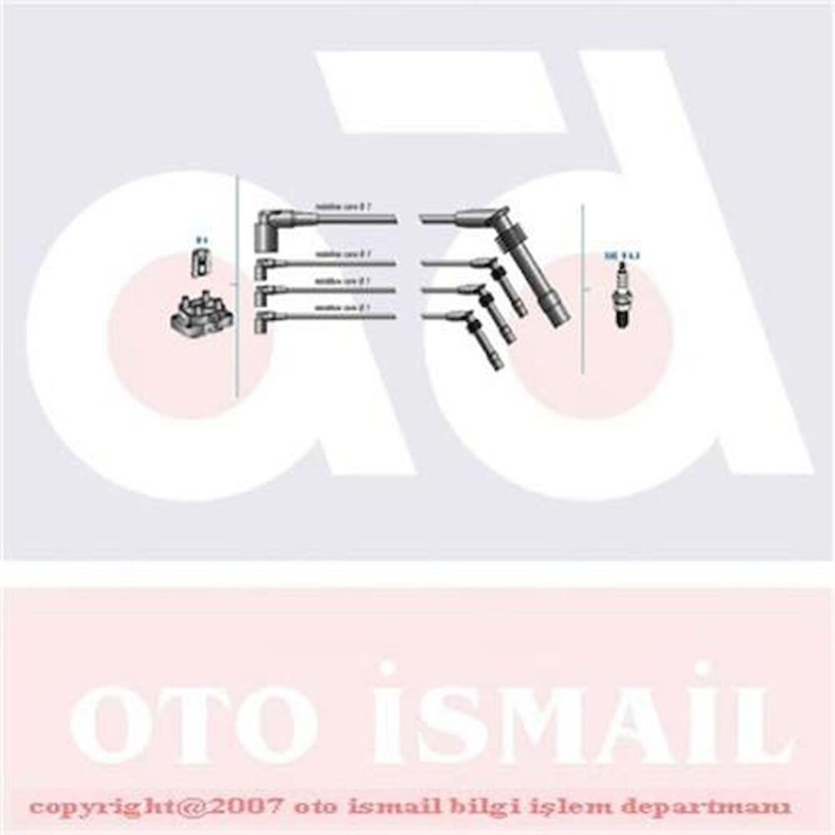 BUJİ KABLOSU TAKIMI OPEL CORSA B-COMBO B 1993-2000 1.2-1.4İ C12NZ-12NZ-C14NZ 90510857 1612606