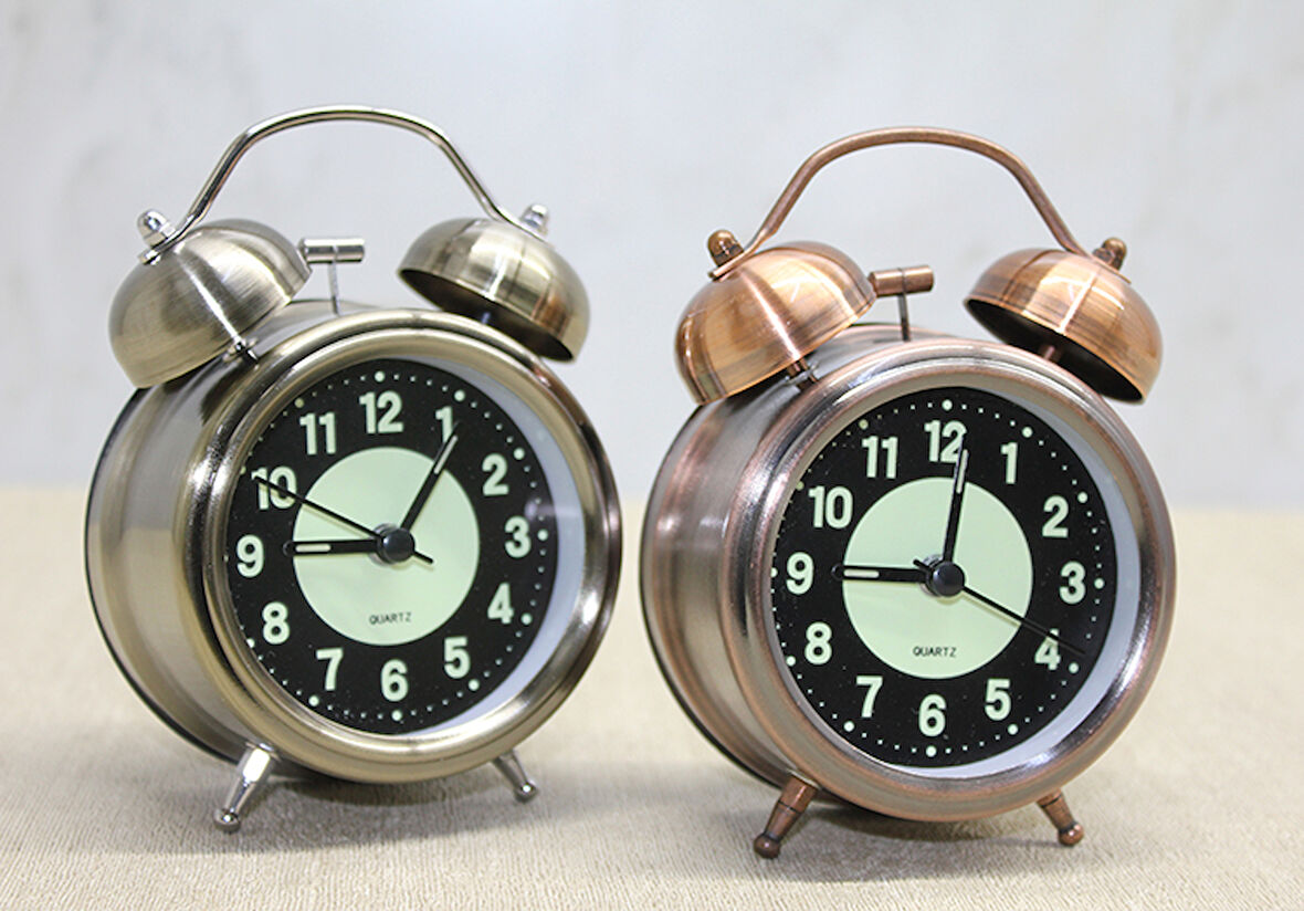 Antik Metal Çalar Saat Küçük Boy 