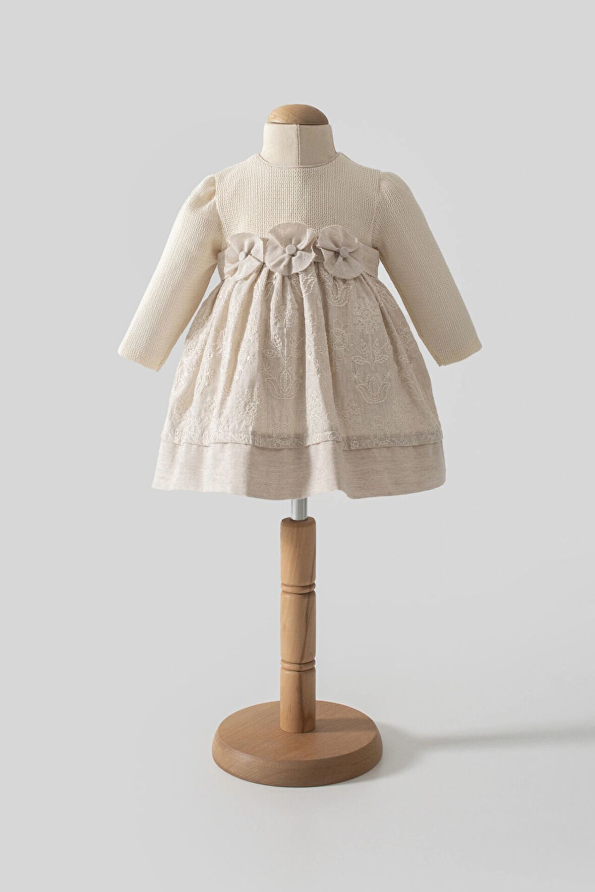 Tongs Baby Elbise 8051 Ekru