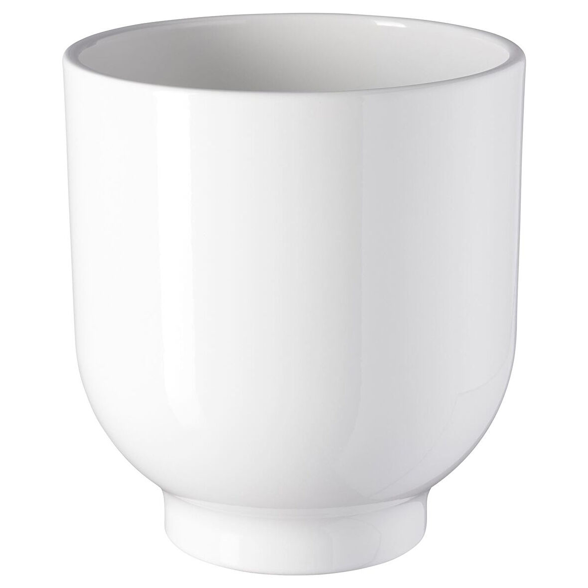 Toprak saksı, beyaz, 15 cm