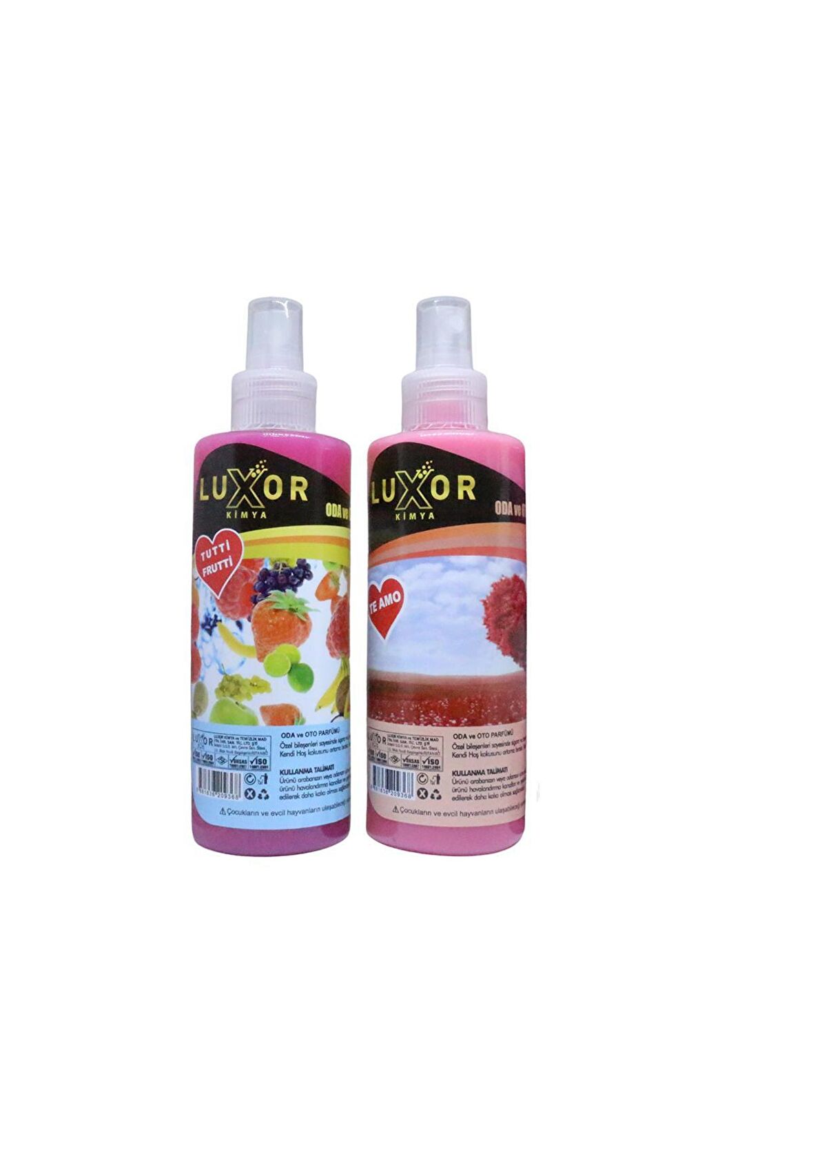 Luxor Kimya Tutti Frutti ve Te amo Oto Kokusu 2x200 ML