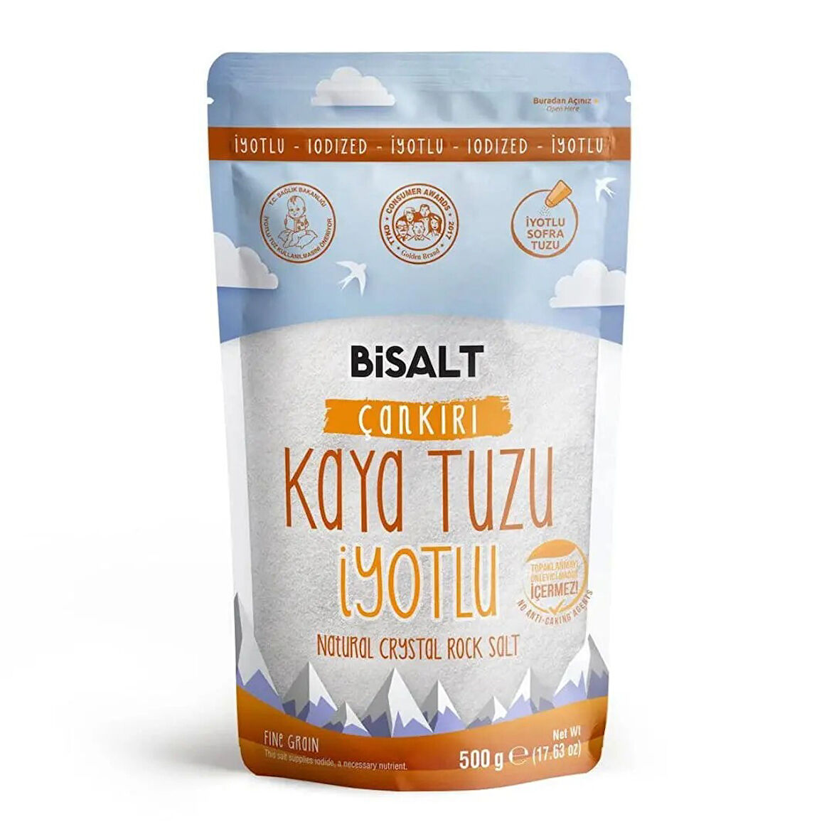 Bi̇salt İyotlu Çankiri Kaya Tuzu 500 Gr