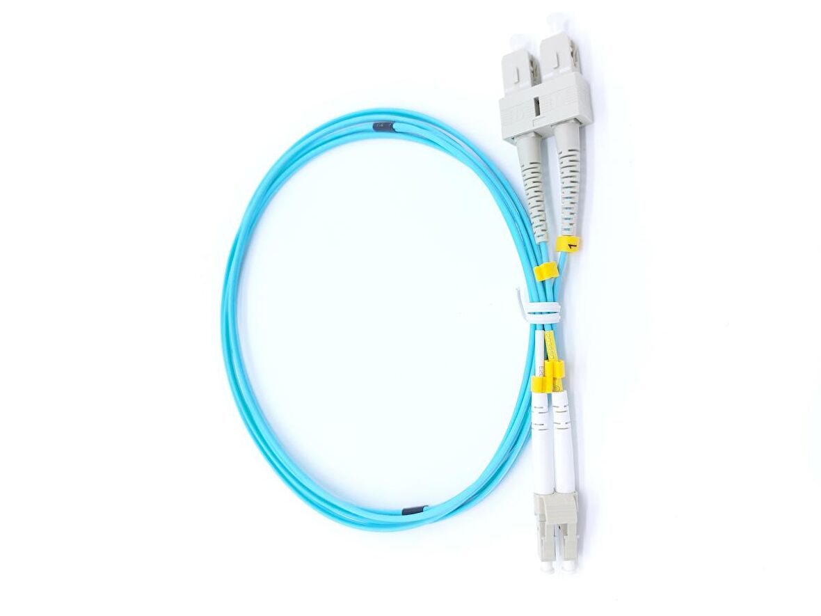 FİBER PATCH CORD SC-LC MM DUPLEX 50/125 1 MT