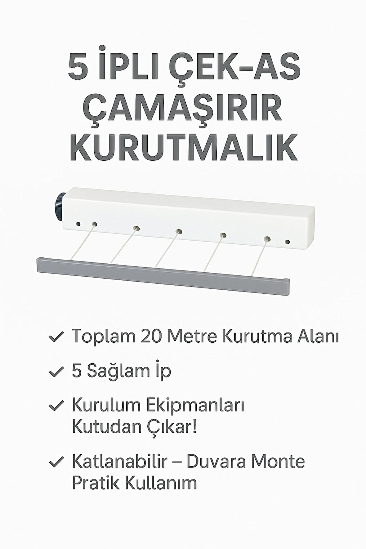 Çek As Ger As 5 İpli 20 Mt