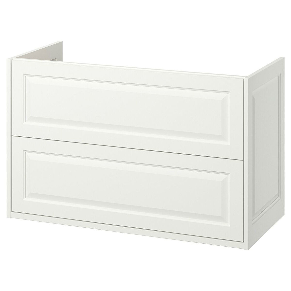 Lavabo dolabı, beyaz, 100x48x63 cm, 2 çekmeceli