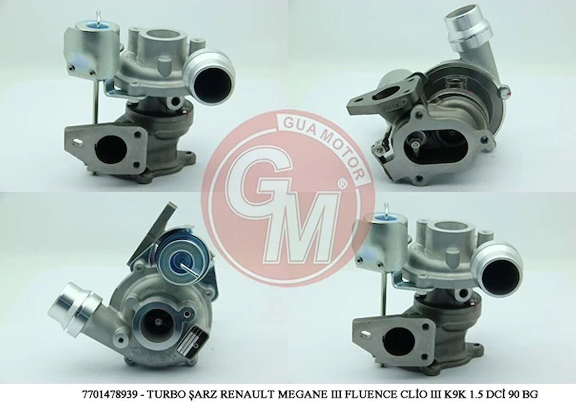 TURBO ŞARJ RENAULT CAPTUR CLİO 3 CLİO 4 MEGANE 3 FLUENCE KANGO SYMBOL 2 3 TWİNGO 2 K9K 1.5 DCİ 1986-1990 BG 7701478939 144118936R 144110429R