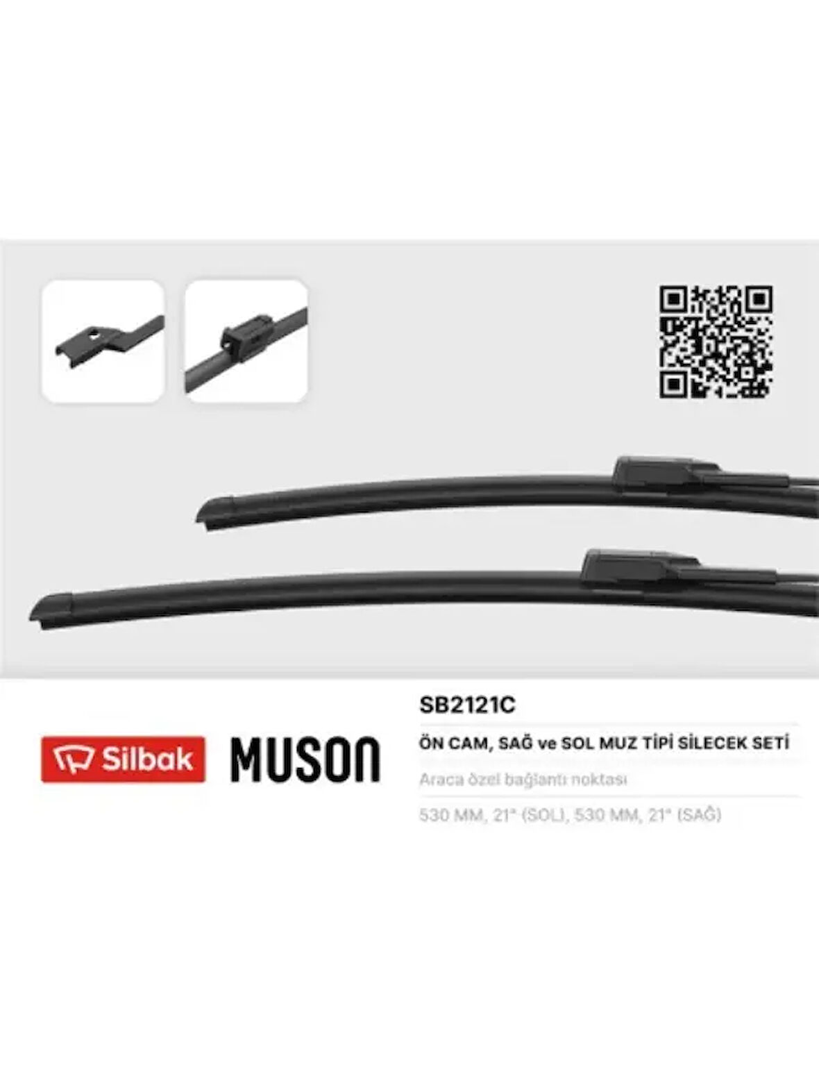 SILECEK SUPURGESI 530 / 530mm (MUZ TIP) SKODA FABIA II (05 / 07)