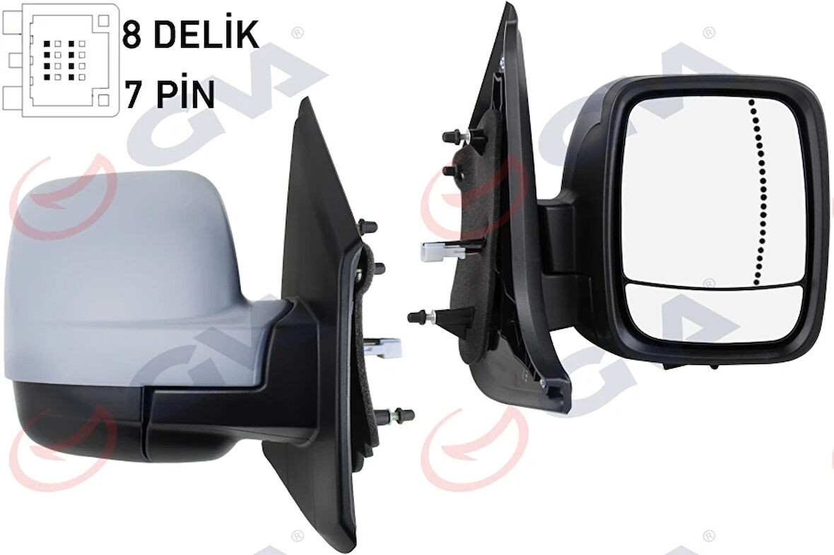 DIŞ DİKİZ AYNASI SAĞ TRAFIC-VİVARO 2014 ELEKTRİKLİ ISITMALI SENSÖRLÜ ASTARLI ASFERİK 6 FİŞ VM-976EHPSAR 963746264R 4422964 963651588R