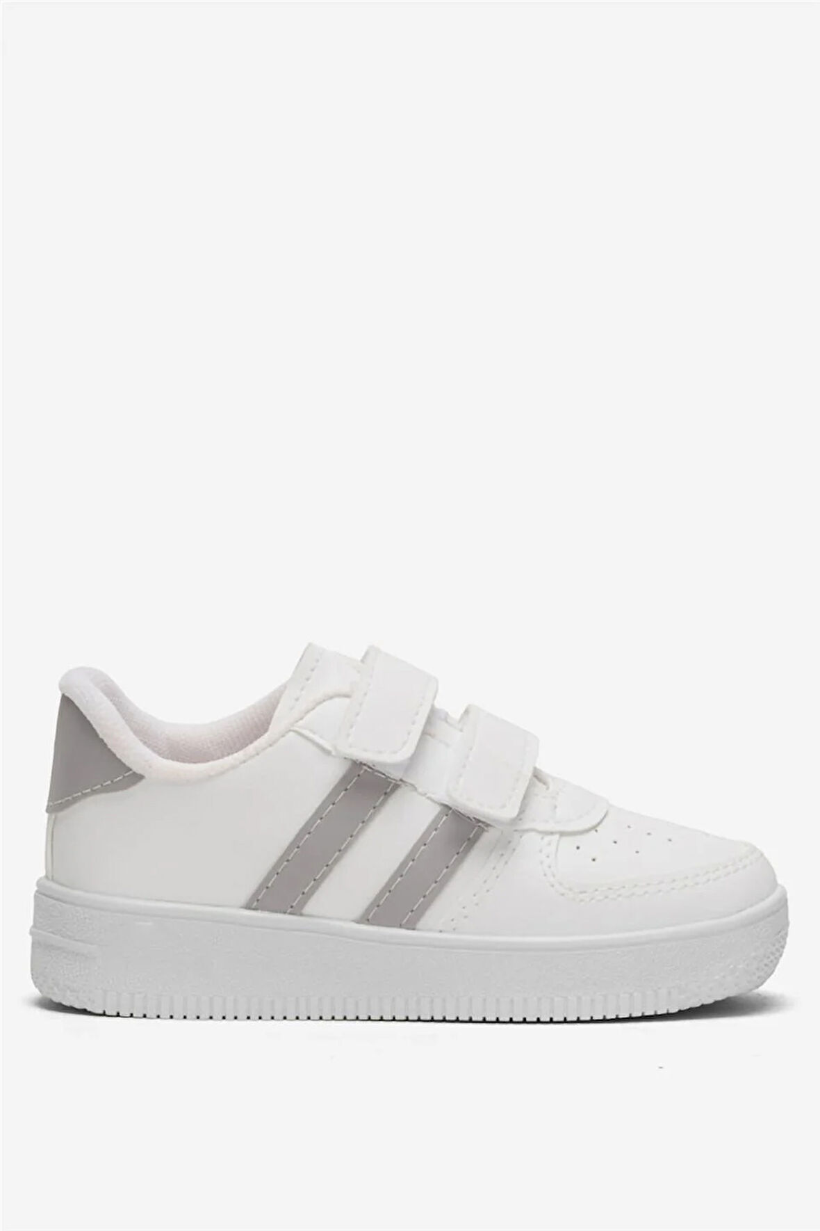 Çocuk Sneaker Spor Ayakkabı BEYAZ - FÜME