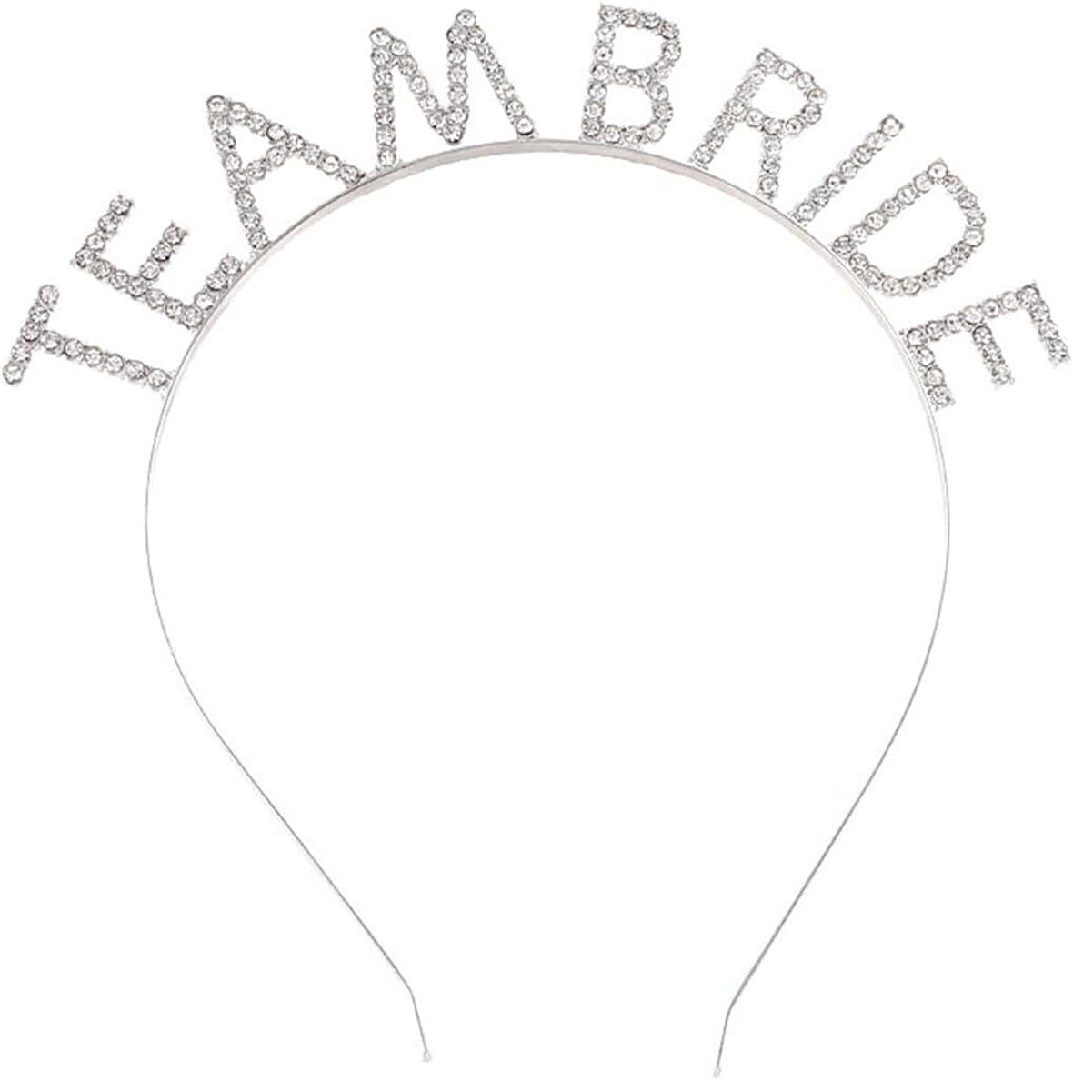 Gümüş Kaplama Kristal Taşlı Team Bride Taç