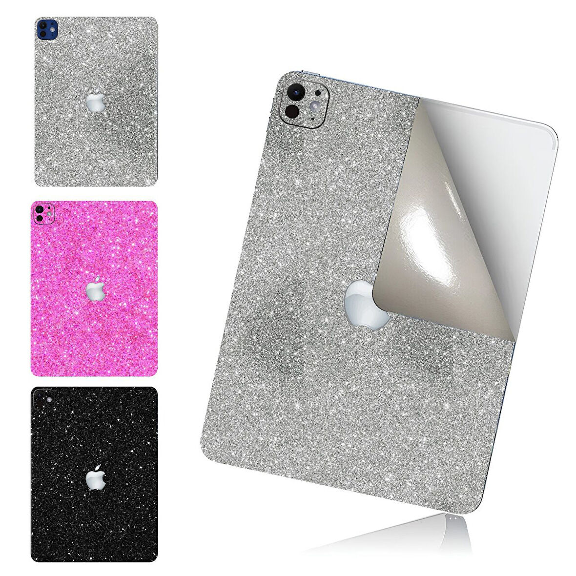 İpad mini 6-mini 7 A15 ve A17 pro işlemci için arka kaplama koruma sticker çizilmez film kaplama SİMLİ GRİ