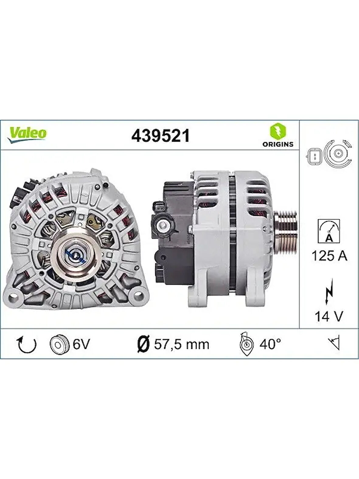 ALTERNATOR BERLINGO II BERLINGO III C4 C4 (B7) DS4 C3 C3 II C5 II XSARA II P307 P407 P206 PARTNER II
