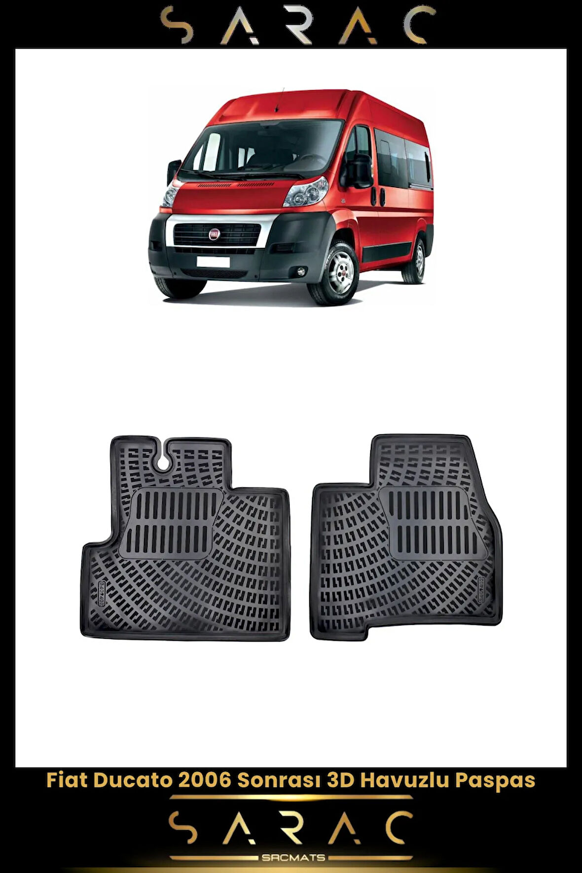 Fiat Ducato 2013 Model Araca Özel 3d Havuzlu Paspas