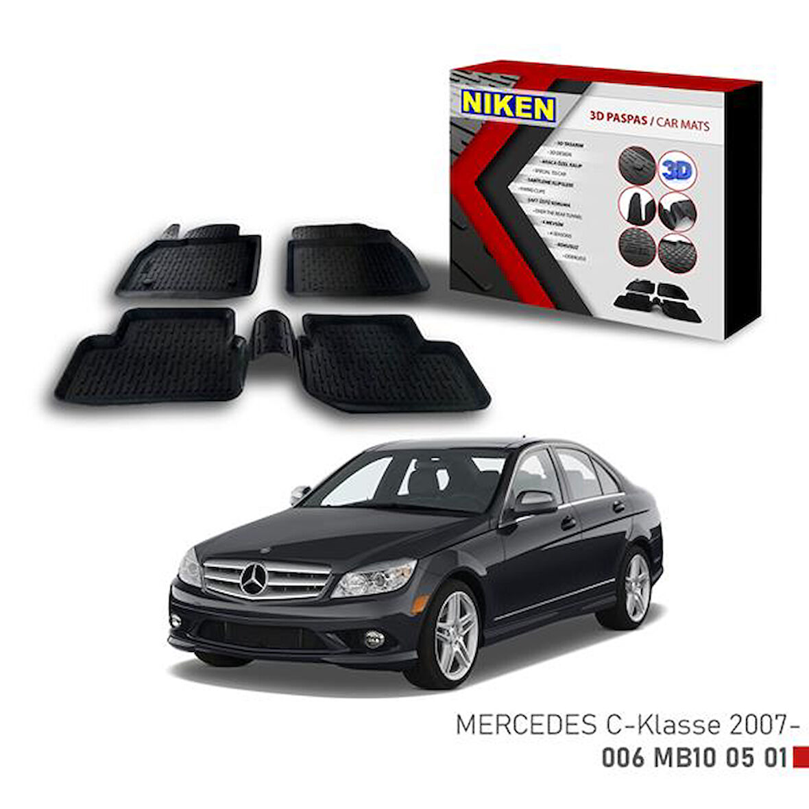 3D PASPAS MERCEDES W 212 C-KLASSE 2007