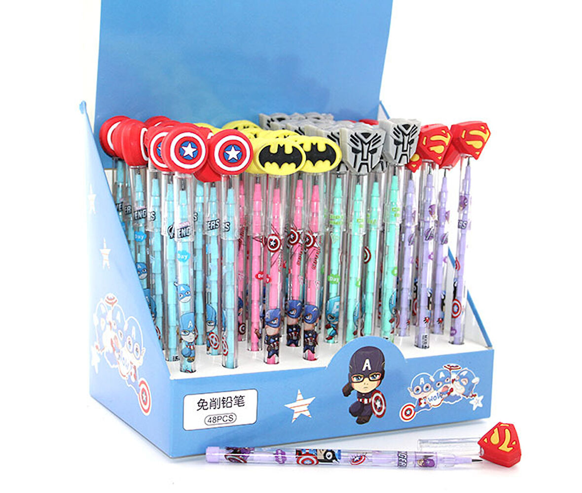 Karışık Kahraman Figürlü Yumurtlayan Kalem Model 3 