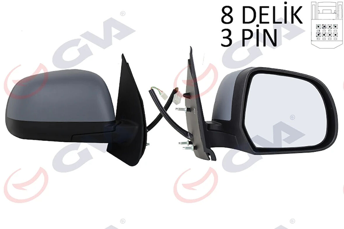 DIŞ DİKİZ AYNASI SAĞ MICRA 2010 ELEKTRİKLİ ASTARLI KONVEKS 3 FİŞ VM-223EHPR 96301 1HB0B