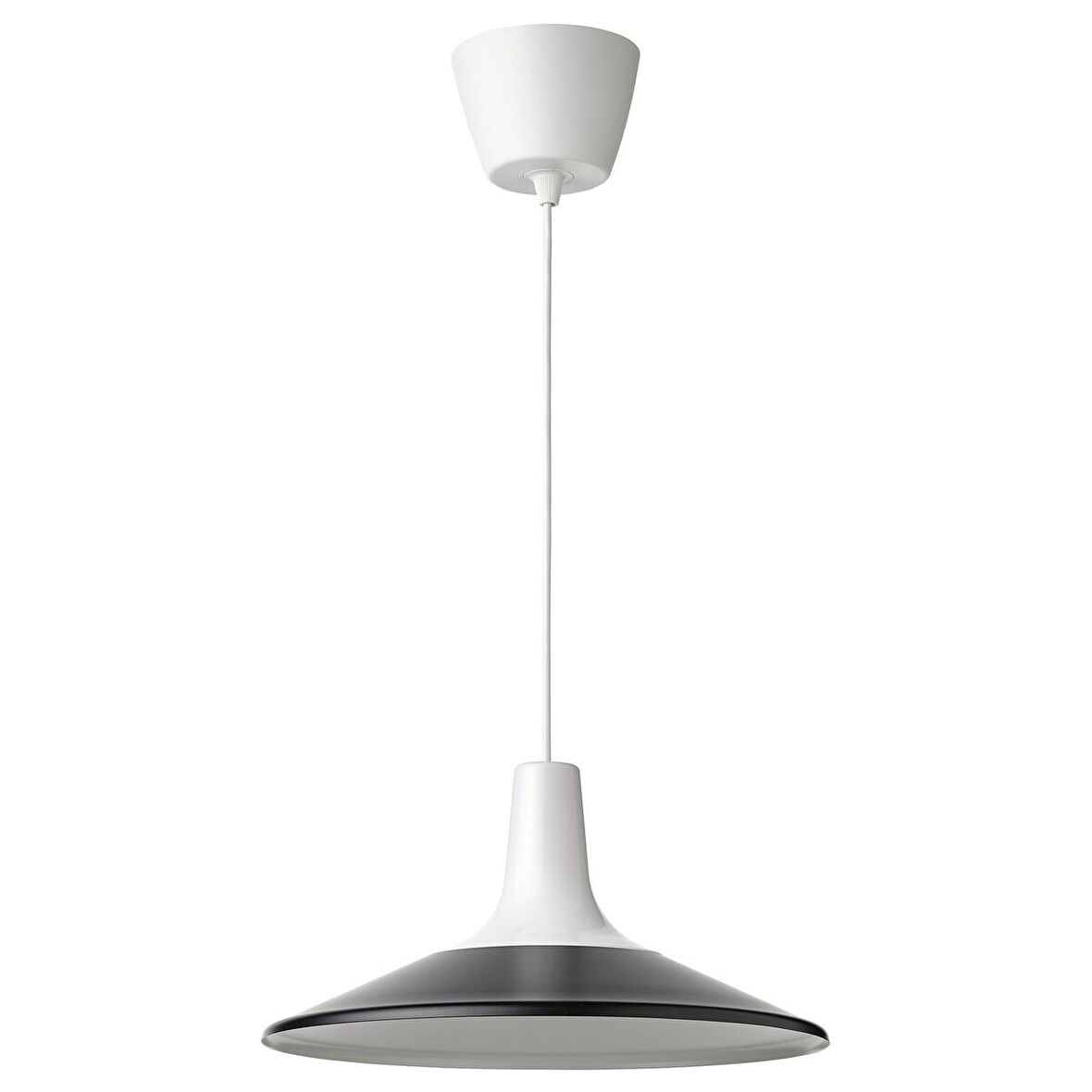 Sarkıt lamba, beyaz-siyah, 38 cm