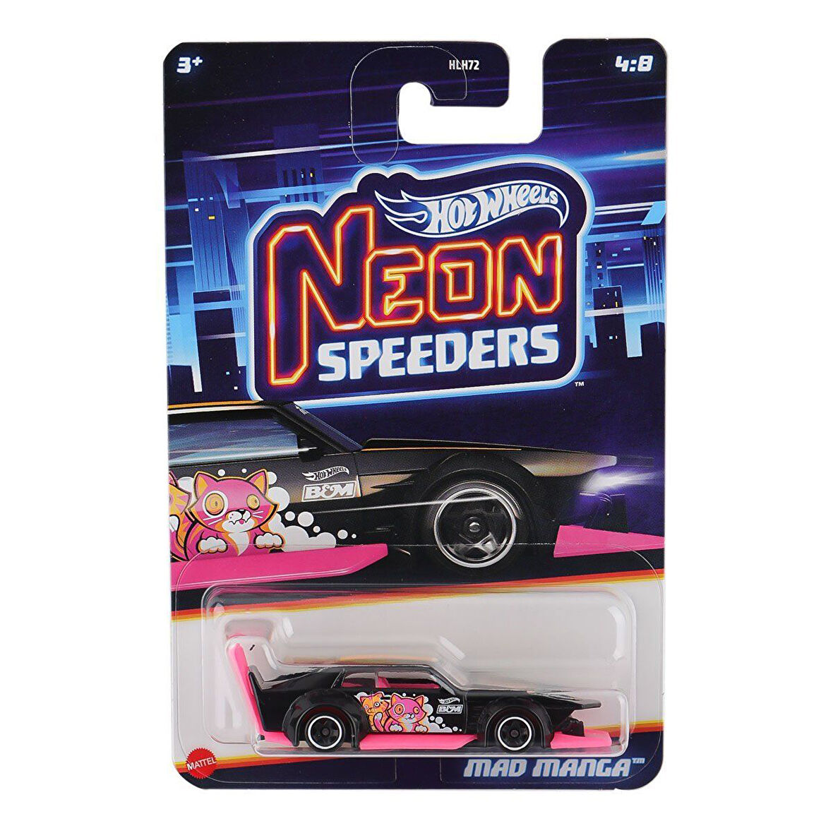 HLH72 Hot Wheels Neon Yarışlar Temalı Arabalar 10 adet koli ile satılır. Koli fiyatıdır.