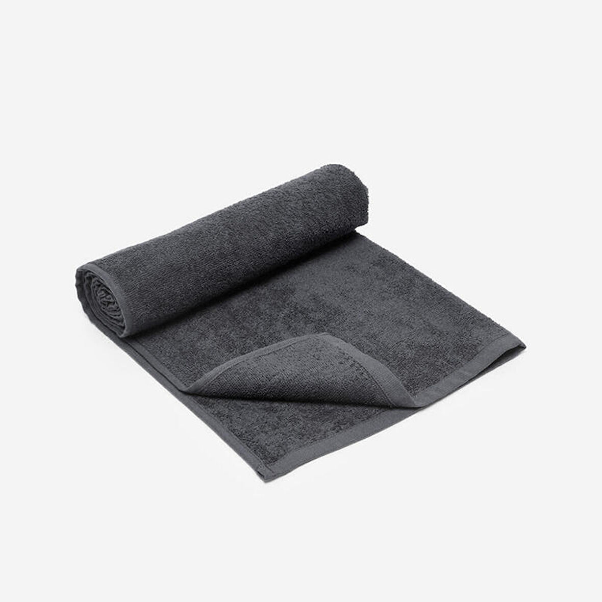 Pamuklu Spor Havlusu - Gri - 90x50 Cm