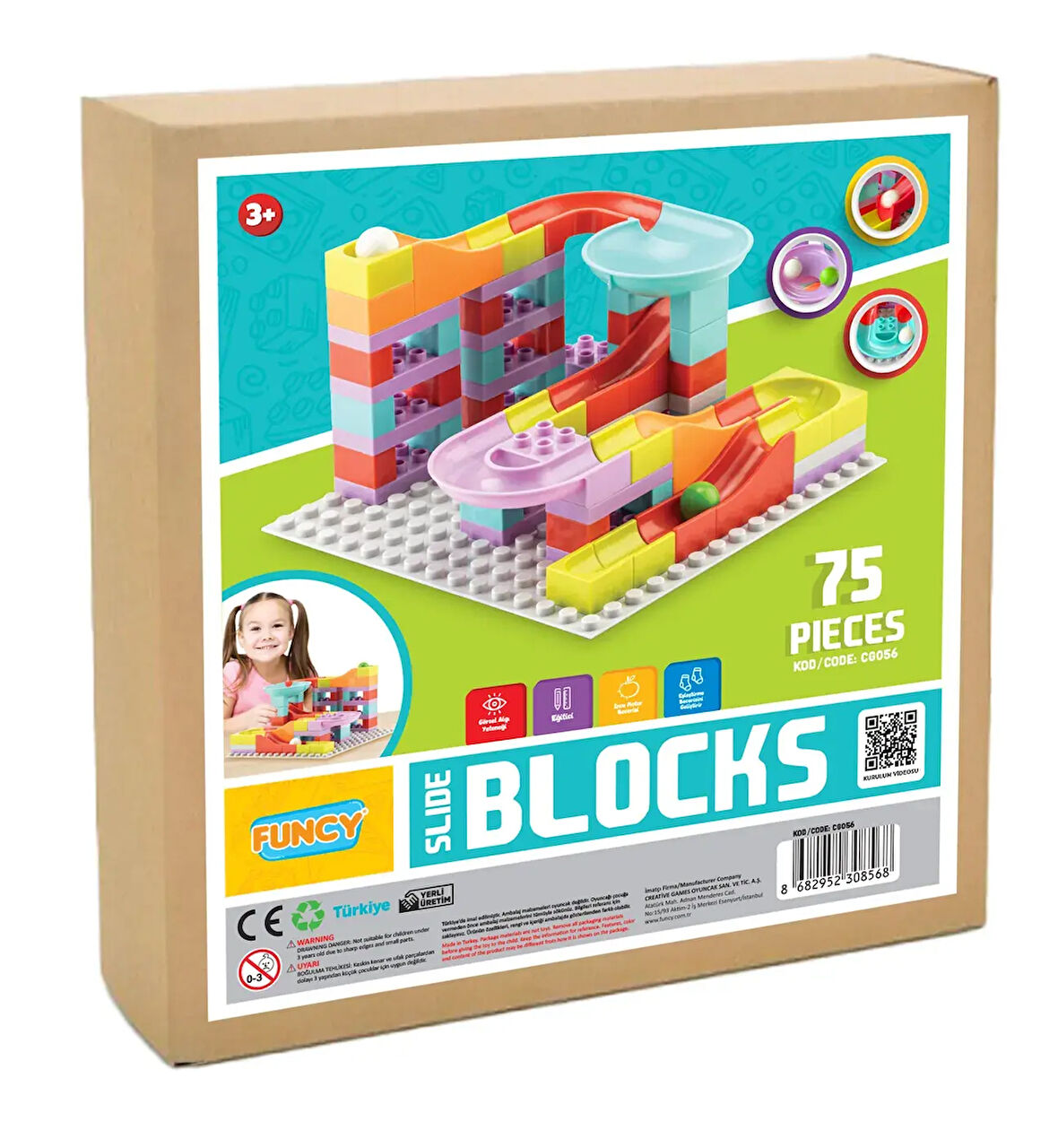Slide Blocks 75 Parça LegoDuplo Uyumlu