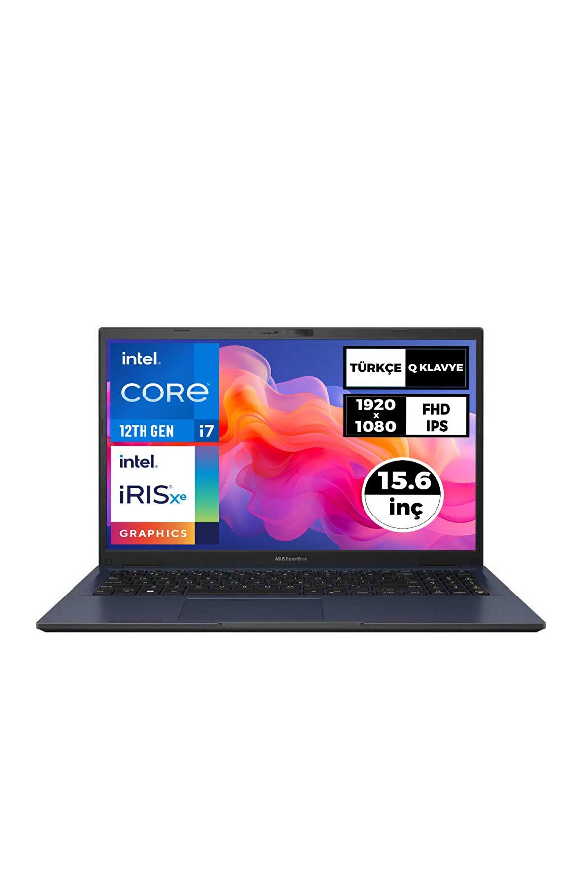 Asus ExpertBook B1 i7-1255U 16GB 2TB SSD 15.6" FHD Freedos Taşınabilir Bilgisayar B1502CBA-I78512B0D 007