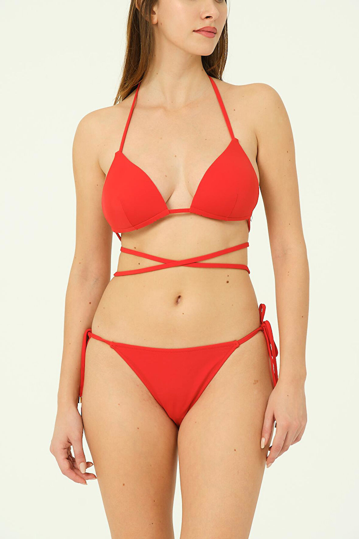 Brezilya Kaplı Yarım Destekli Bikini Takım 