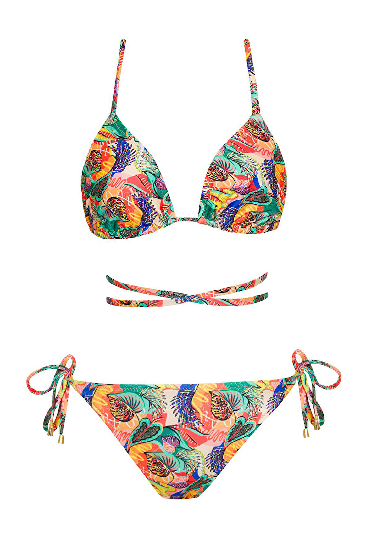 Brezilya Üçgen İpli Bikini Takım 2 