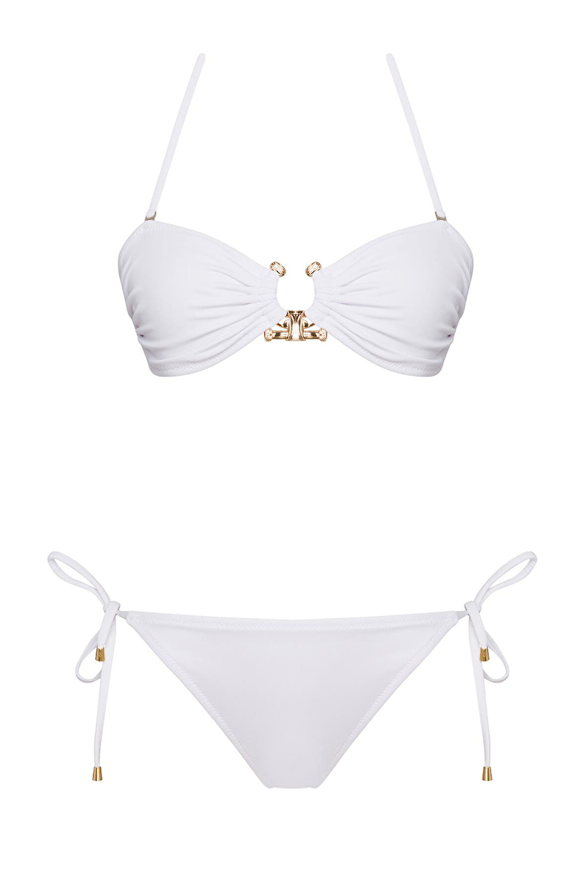 Straplez Aksesuar Brezilya Bikini Takım 
