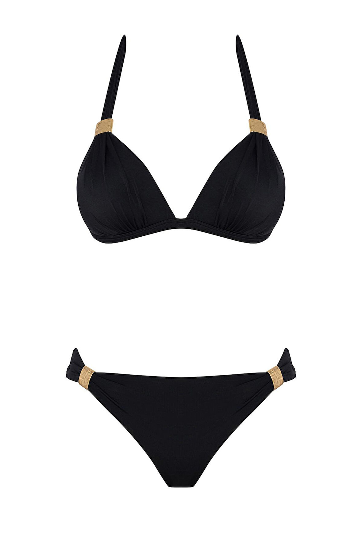Aksesuarlı Kaplı Destekli Bikini Takım 