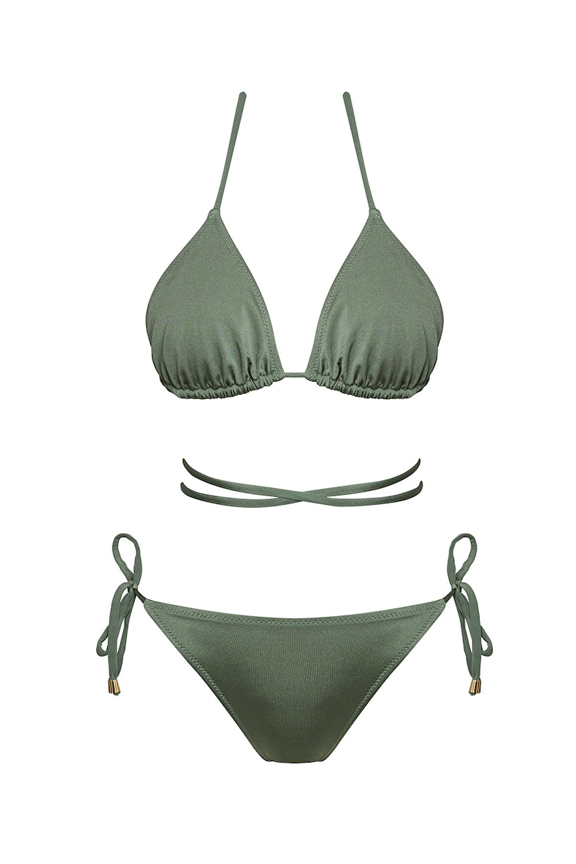 Brezilya Üçgen İpli Bikini Takım