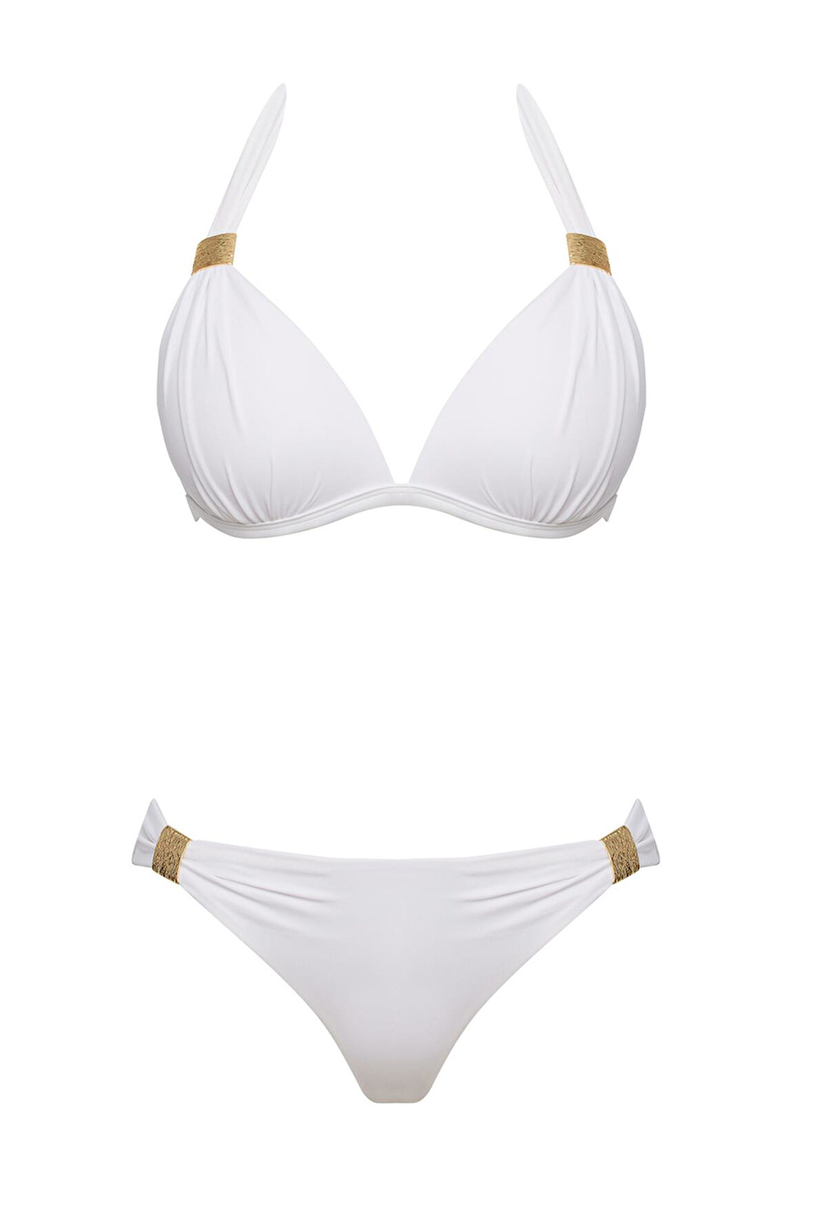 Aksesuarlı Kaplı Destekli Bikini Takım 