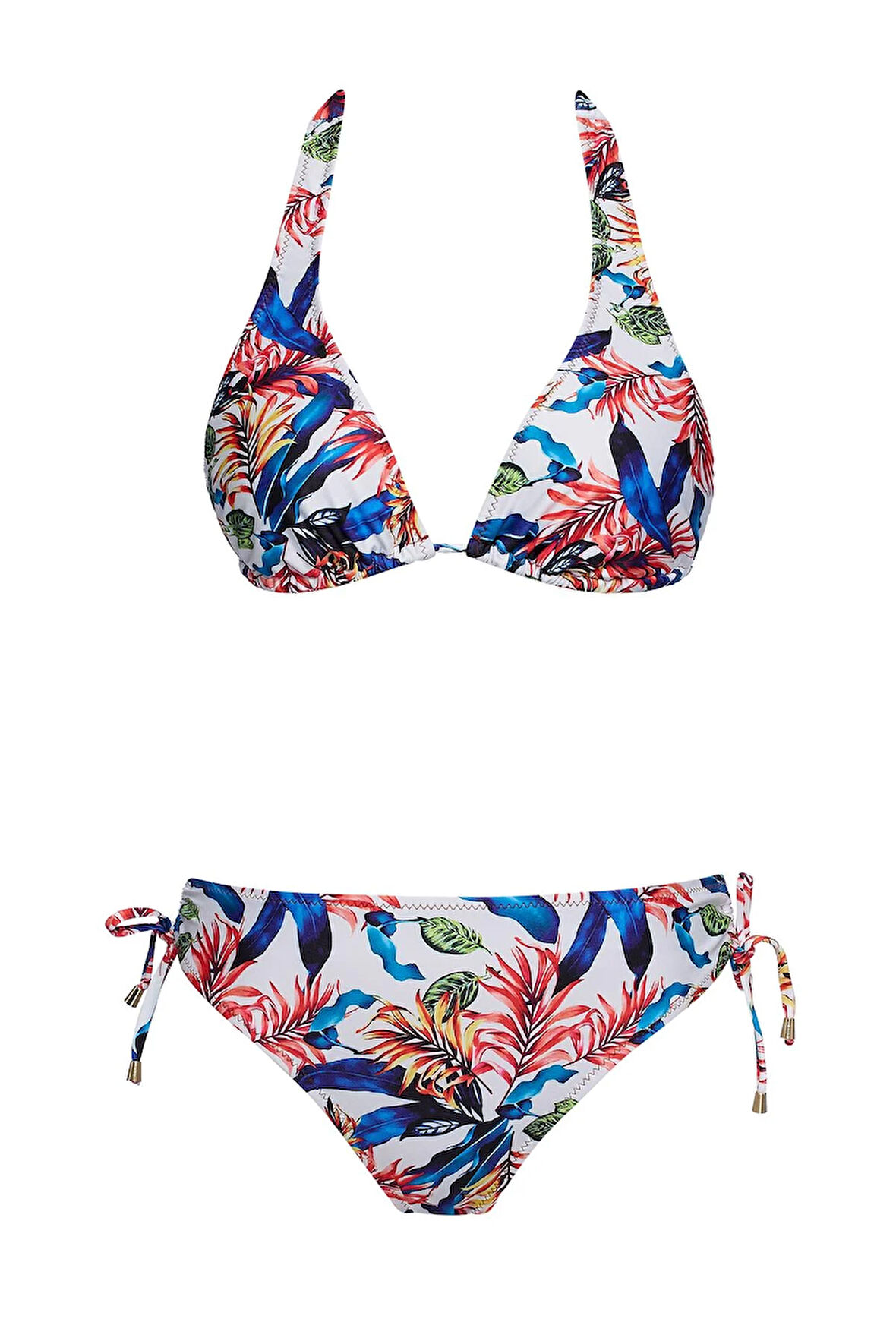Kalın Askılı Üçgen Bikini Takım 