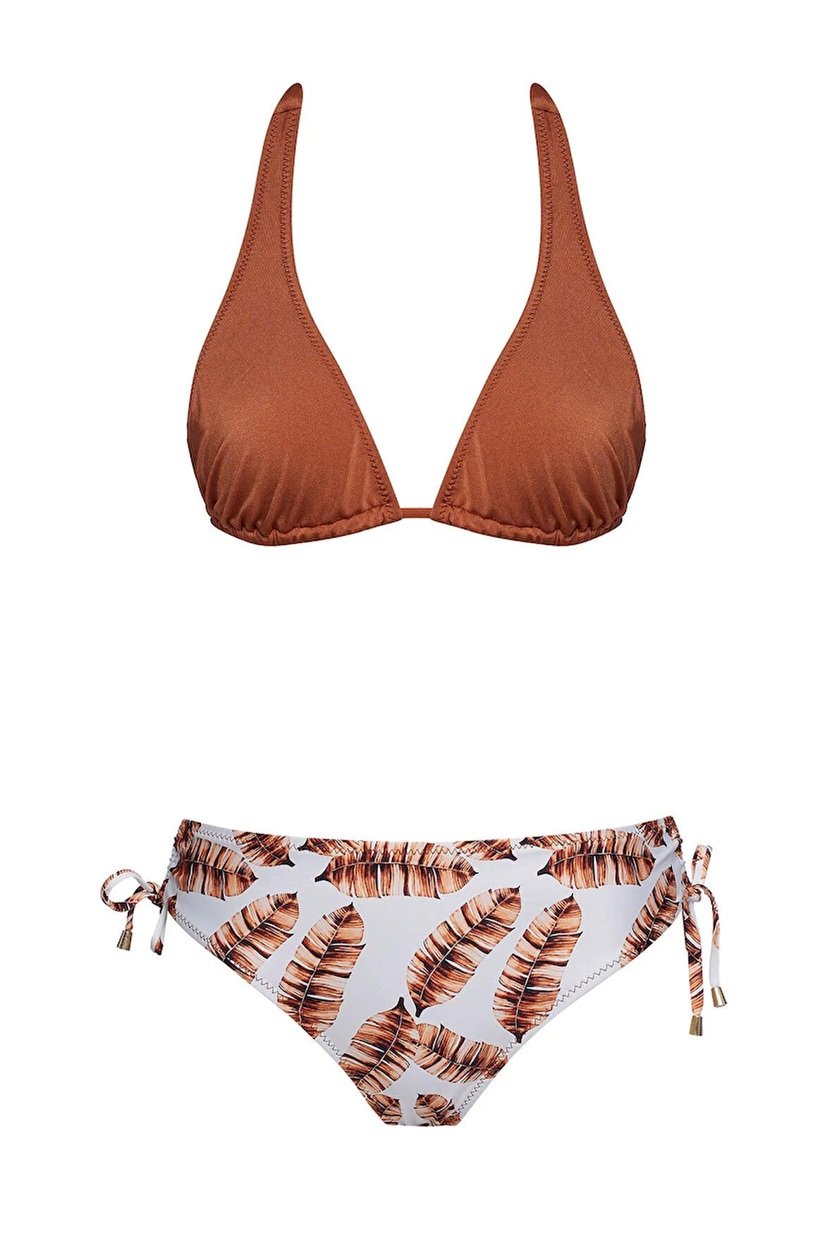 Kalın Askılı Üçgen Bikini Takım 