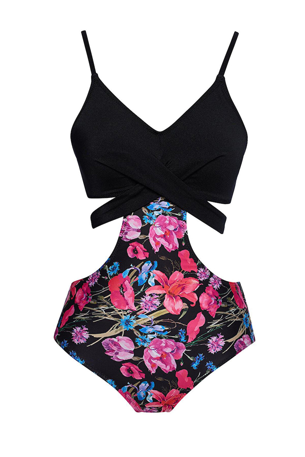 Desenli Çapraz Mayokini