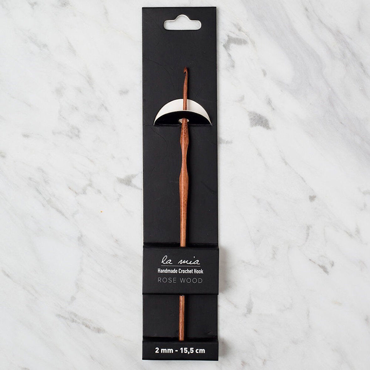 La Mia Rosewood 2 mm 15.5 cm Ahşap Yün Tığ