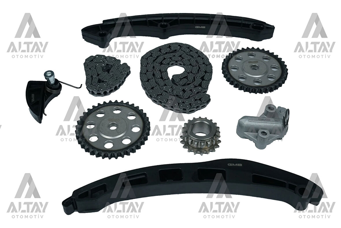 EKSANTRİK ZİNCİR SETİ + YAĞ POMPA ZİNCİR SETİ GOLF / JETTA / PASSAT / TOURAN / TIGUAN / SCIROCCO 2004-2008 BAG-BLF-BLP-BKG 1.6 FSI , 2007-2008 CAXA 1.4 TSI (9 PARÇA) 03C198229B
