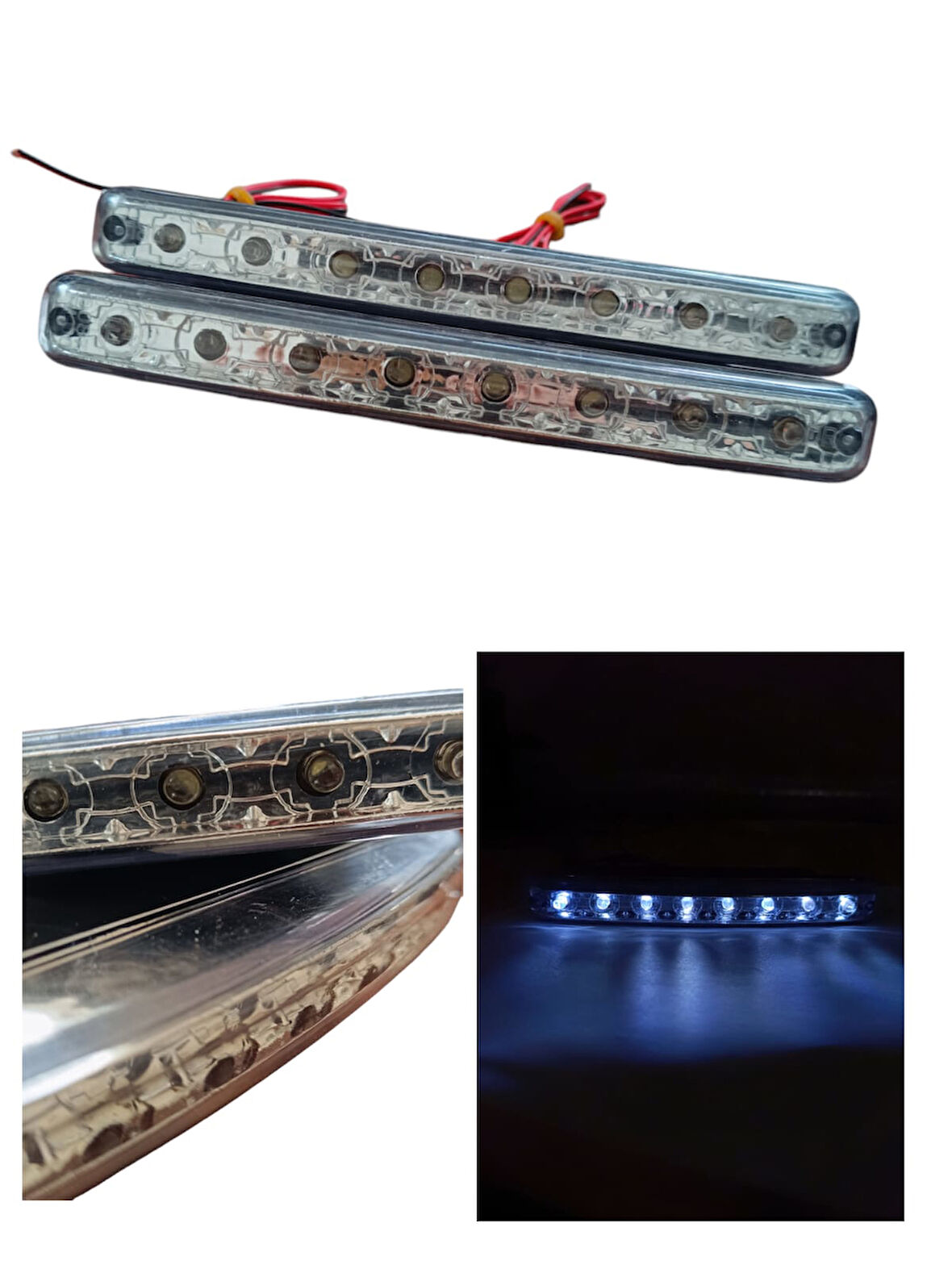 Gündüz Ledi 8 Ledli Sis Farı Beyaz 12V