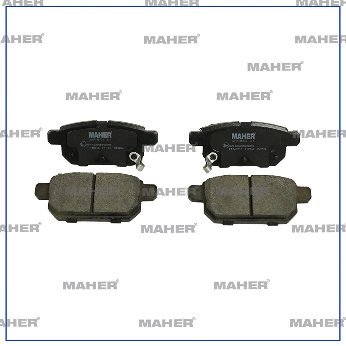 FREN BALATA SWIFT 2011-2023 / BALENO 2016 / SX-CROSS 2013 / SWIFT 2017 1.2 / VITARA 2016 ARKA 55800 68R10